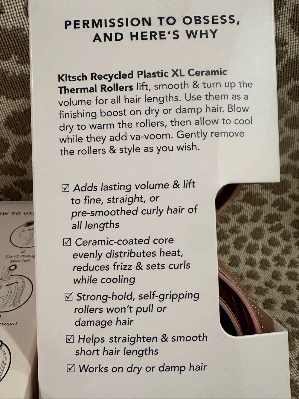 Lot of 2 New in Box Kitsch XL Thermal Rollers~8 Total~$28